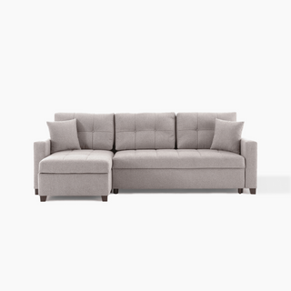 Contemporary Mocca sectional providing comfort and aesthetics, perfect for relaxing or hosting guests.