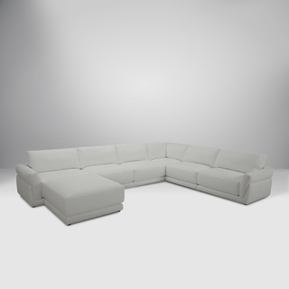 Contemporary Bren Birch Sectional Sofa with clean lines, generously padded cushions, and premium birch fabric.