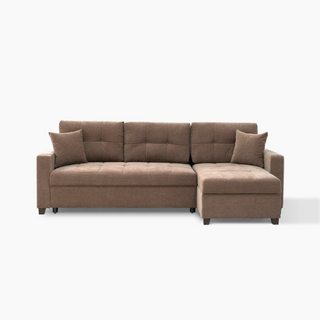 Plush Ivy L-shaped sectional sofa combining luxurious comfort and practicality for contemporary interiors.