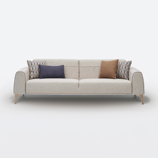 Stylish Pandora loveseat and armchair with solid wood frame and high-density foam cushioning