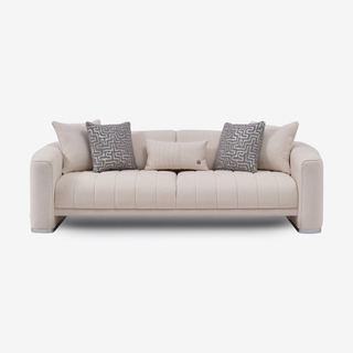 Luxurious Venice loveseat and armchair with high-quality fabric and sleek design