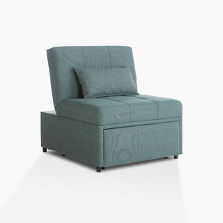 Adjustable reclining chair with high-density foam and twin bed conversion for ultimate comfort and style.