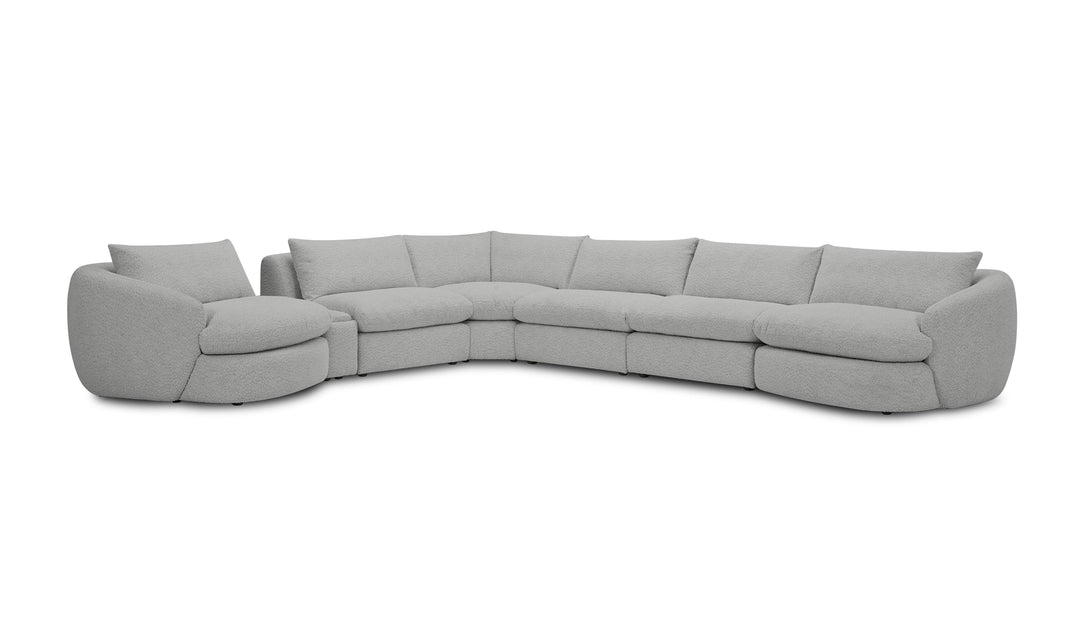 Close-up of the Azelea Sectional Sofa’s plush cushions, designed for supreme comfort and support.