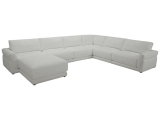 The Bren Birch Sectional Sofa showcasing its sleek contemporary design with clean lines, perfect for modern living rooms.