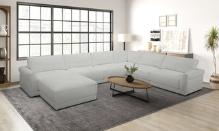 High-quality birch fabric upholstery on the Bren Birch Sectional Sofa, combining style and durability.