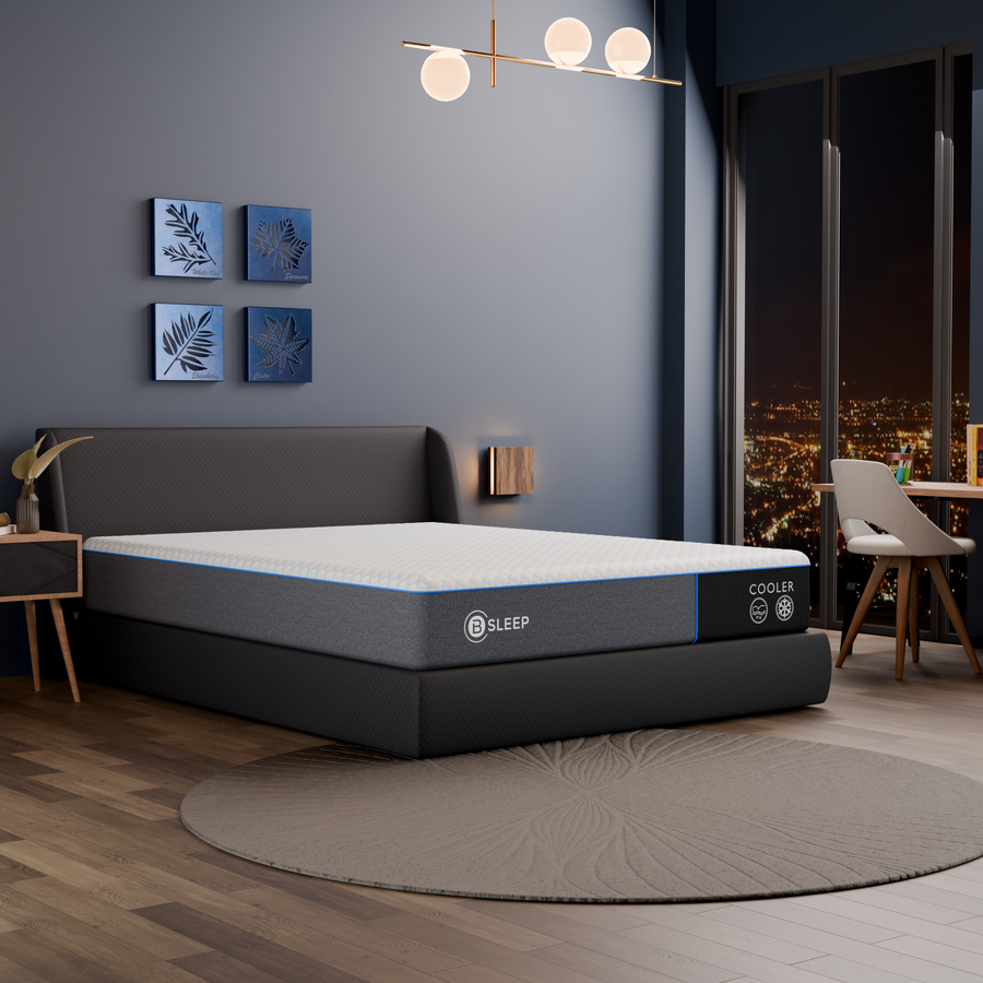 The Bsleep mattress featuring an 8.5" high-density foam base, offering lasting durability and support for a rejuvenating sleep experience.