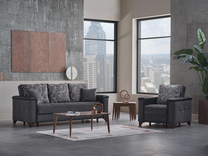 Part of the Bellona Basic Collection, the Charlotte Living Room Set offers modern elegance for your home.