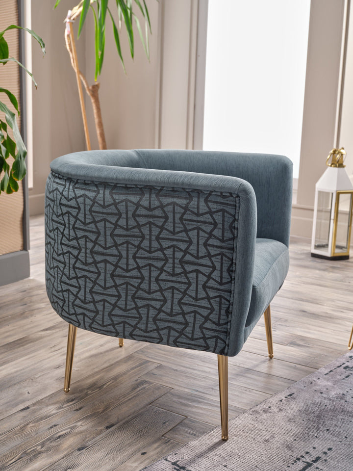 The Cloak Accent Armchair offers modern comfort with its plush cushioning and ergonomic design.