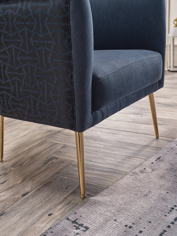 Sink into plush cushioning with the Cloak Accent Armchair, offering comfort and support.