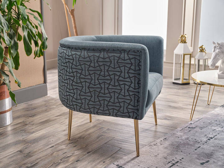 Seamlessly integrate the Cloak Accent Armchair into any room for a stylish and comfortable seating option.