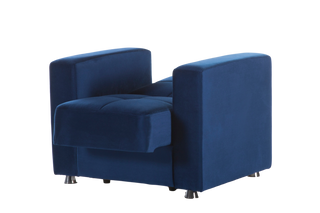 The Elegant Armchair combines style and functionality, featuring a hidden storage compartment for essentials.