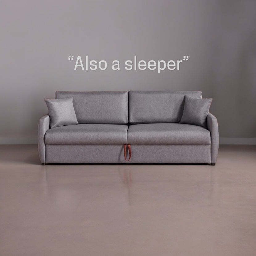 The Emma 3 Seat Sleeper combines modern design and functionality for your living room.