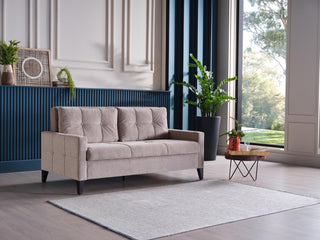 Emmett Sleeper Sofa in Cream-Gray, blending contemporary design with practical functionality.