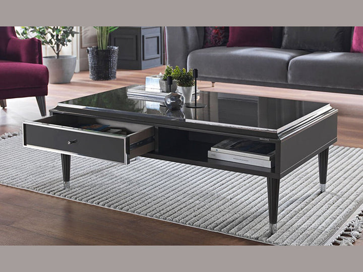 Contemporary Gravita Coffee Table, combining style and storage in one.