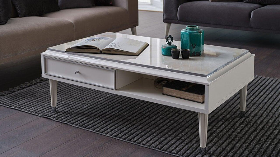 Sturdy Gravita Coffee Table made from high-quality wood for lasting durability.