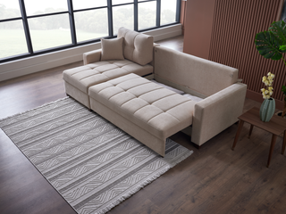 Experience luxury and practicality with the Ivy Sectional, combining style with function.