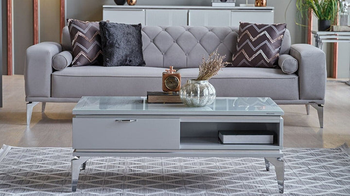 Elegant Loretto Coffee Table with a contemporary finish, ideal for modern homes.