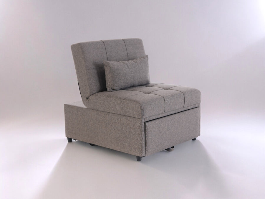 Mellow Adjustable Recliner Sleeper Chair with twin-size bed conversion, providing ultimate relaxation and style.