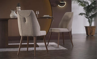 Modern Mirante Dining Chairs, set of 2, featuring a stylish design and durable build for a sophisticated dining space.