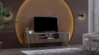 Mirante Modern TV Stand with clean lines and durable construction, offering a stylish and stable platform for your entertainment setup.