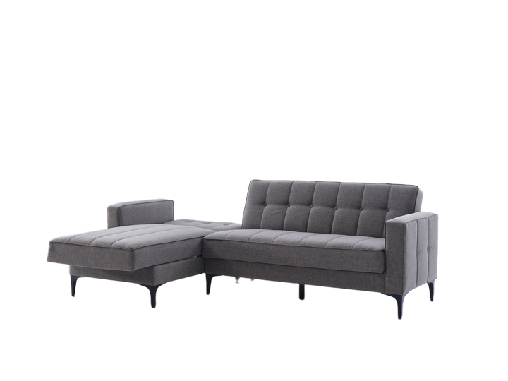 Spacious Parker Sectional Sofa in Corvet Navy with comfortable seating and elegant nailhead trim. Ideal for large gatherings or intimate family evenings.