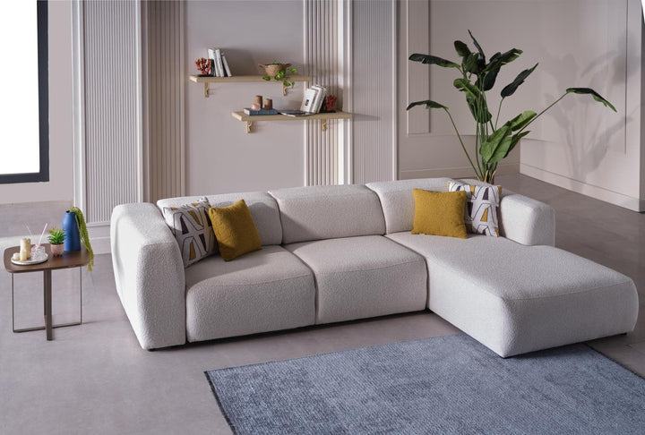 Enjoy maximum comfort with the Picasso Sleeper Sectional. Plush cushions and high-quality fabric offer both style and durability.