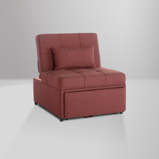 Reclining sleeper chair with pull-out twin bed and modern design for extra comfort and functionality