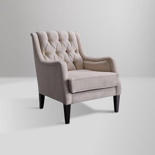 Pearle Accent Chair with button-tufting and plush padding for an elegant and comfortable seating option