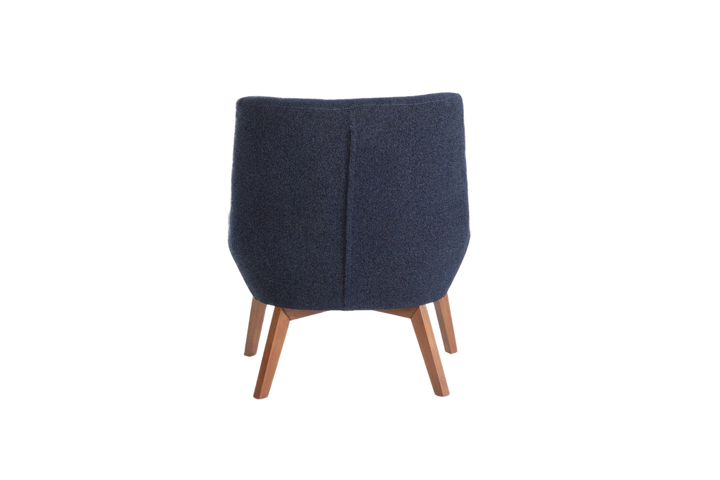 The Revere Accent Chair upholstered in high-quality polyester fabric, offering modern design, durability, and superior comfort with its wooden frame.