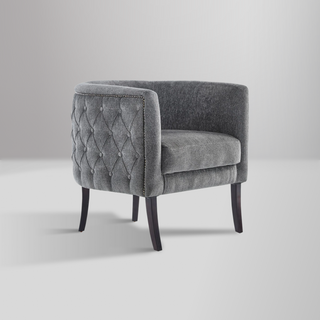 Selma Accent Chair with modern silhouette, low back design, and plush cushioning for comfort and style