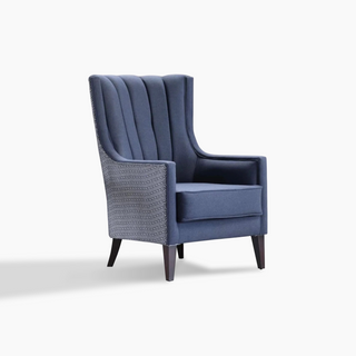 Palmer armchair with comfortable foam cushioning, polyester fabric, and durable wood frame construction