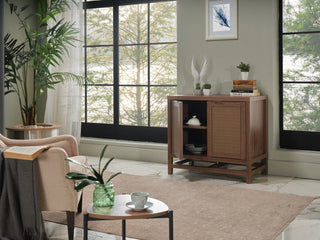 The natural wood grain of the Arden Media Console adds warmth and character to any room.