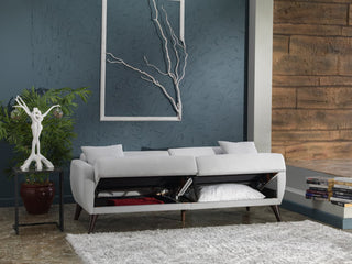 Made in Turkey, the indigo blue Functional Sofa In A Box offers quality craftsmanship.