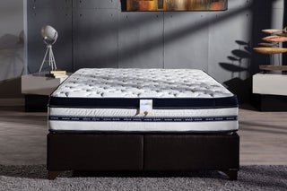 Wake up refreshed with the Biorytmic Sleep mattress, which helps the body relax and reduces stress levels.