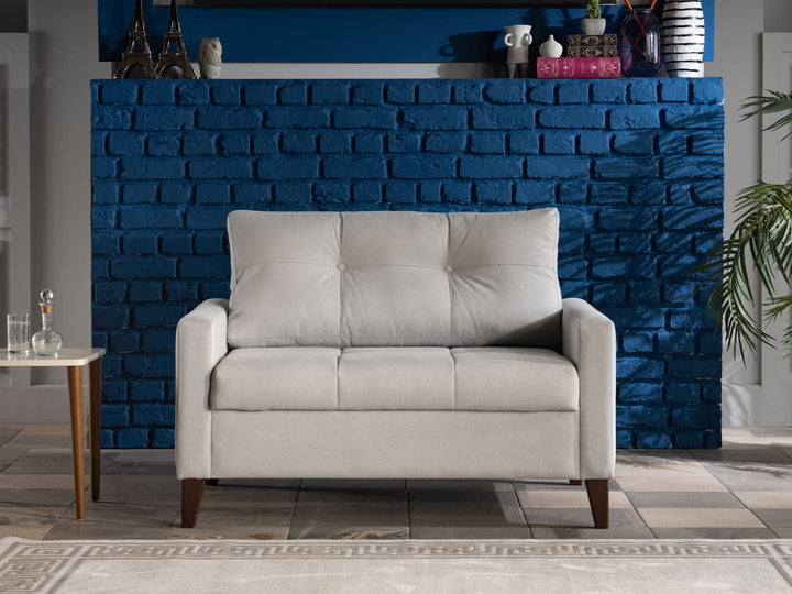 Enjoy modern design with button-tufting and clean lines in the versatile Chair and A Half.