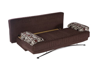 Organic design elements and tailored pleating of the Fantasy Sleeper Sofa.