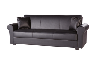 Built-in storage feature of the Floris Collection sofa for added convenience and functionality.