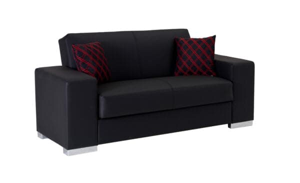 Cozy Kobe loveseat with a spacious sleeper function, perfect for relaxing in style.