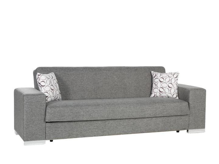 Modern Kobe loveseat with subtle stitching and clean design, perfect for any home.