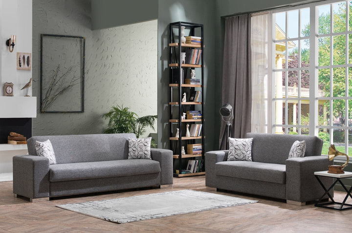 Kobe sleeper sofa with built-in storage, offering style and functionality for your home.