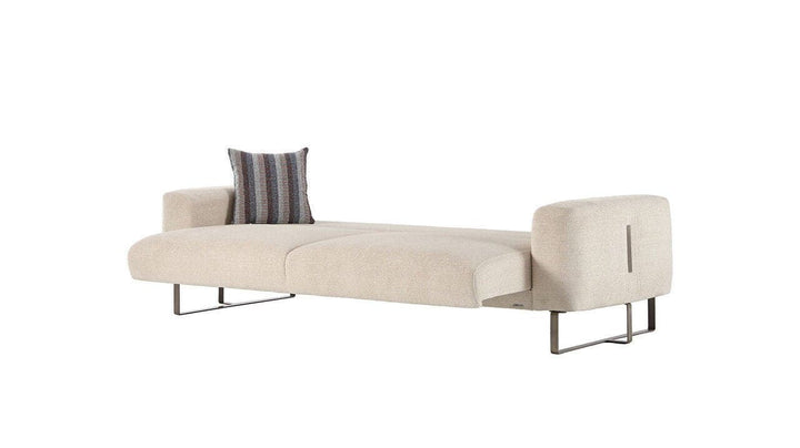 Convertible Mirante Sofa in modern style with rounded edges and a soft-touch finish, perfect for contemporary homes.