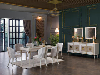 Mistral exclusive dining room furniture set, a luxurious collection showcasing refined design and premium craftsmanship.