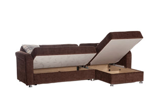 Vision luxury sectional featuring a fold-out sleeper bed for extra convenience